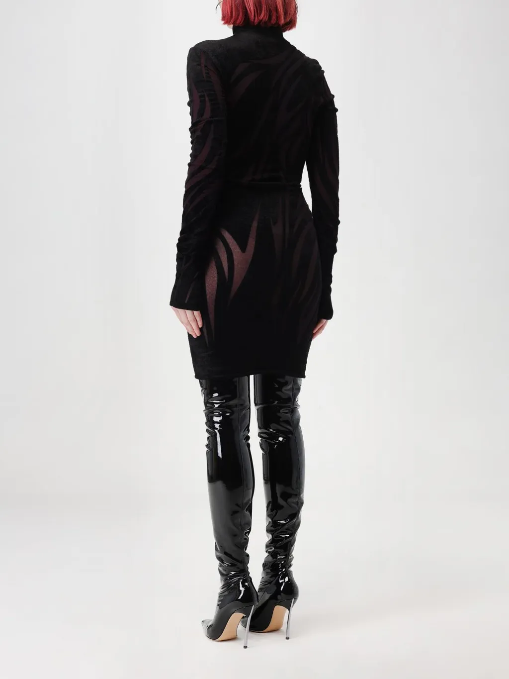 Sheer Chenille Minidress