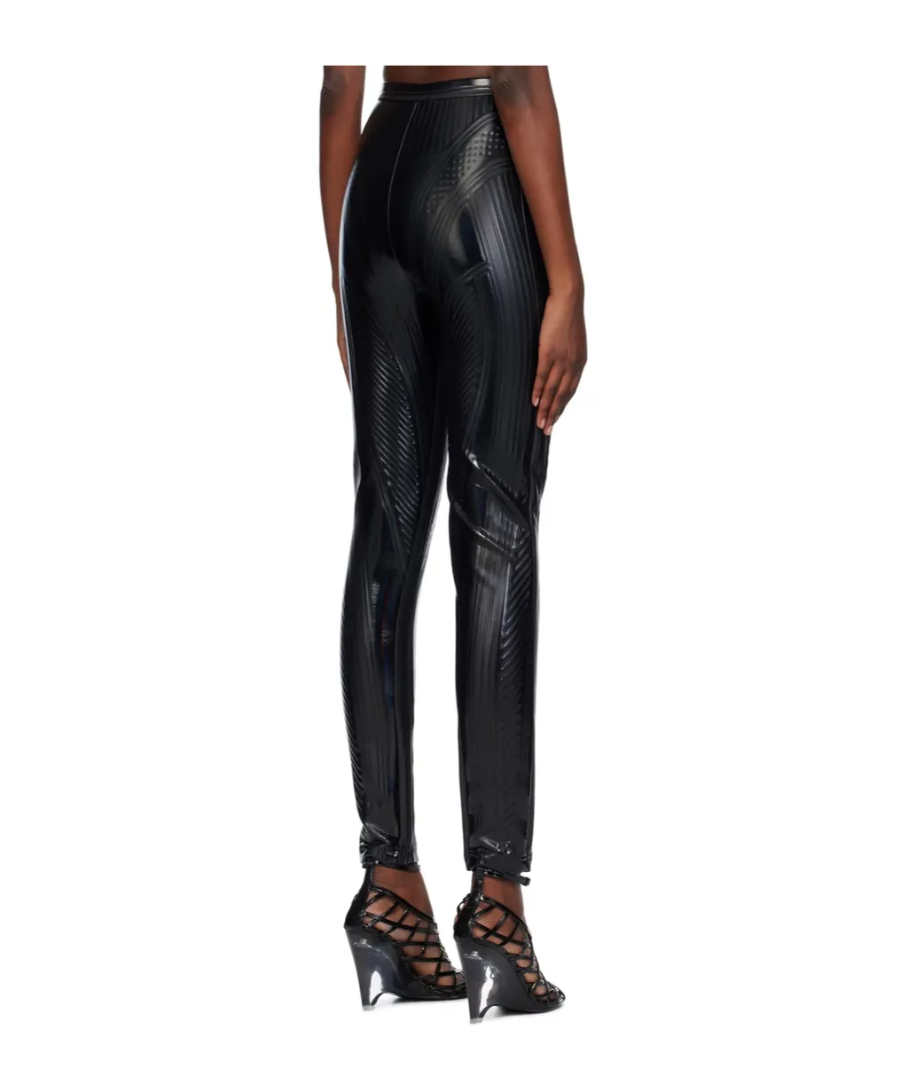 Embossed Detail Casual Pants