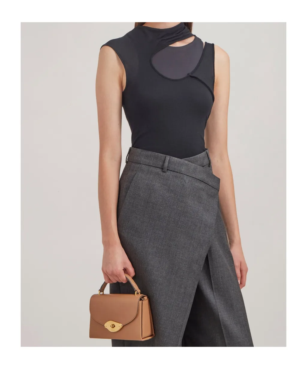 Small Lana Foldover-Top Tote Bag