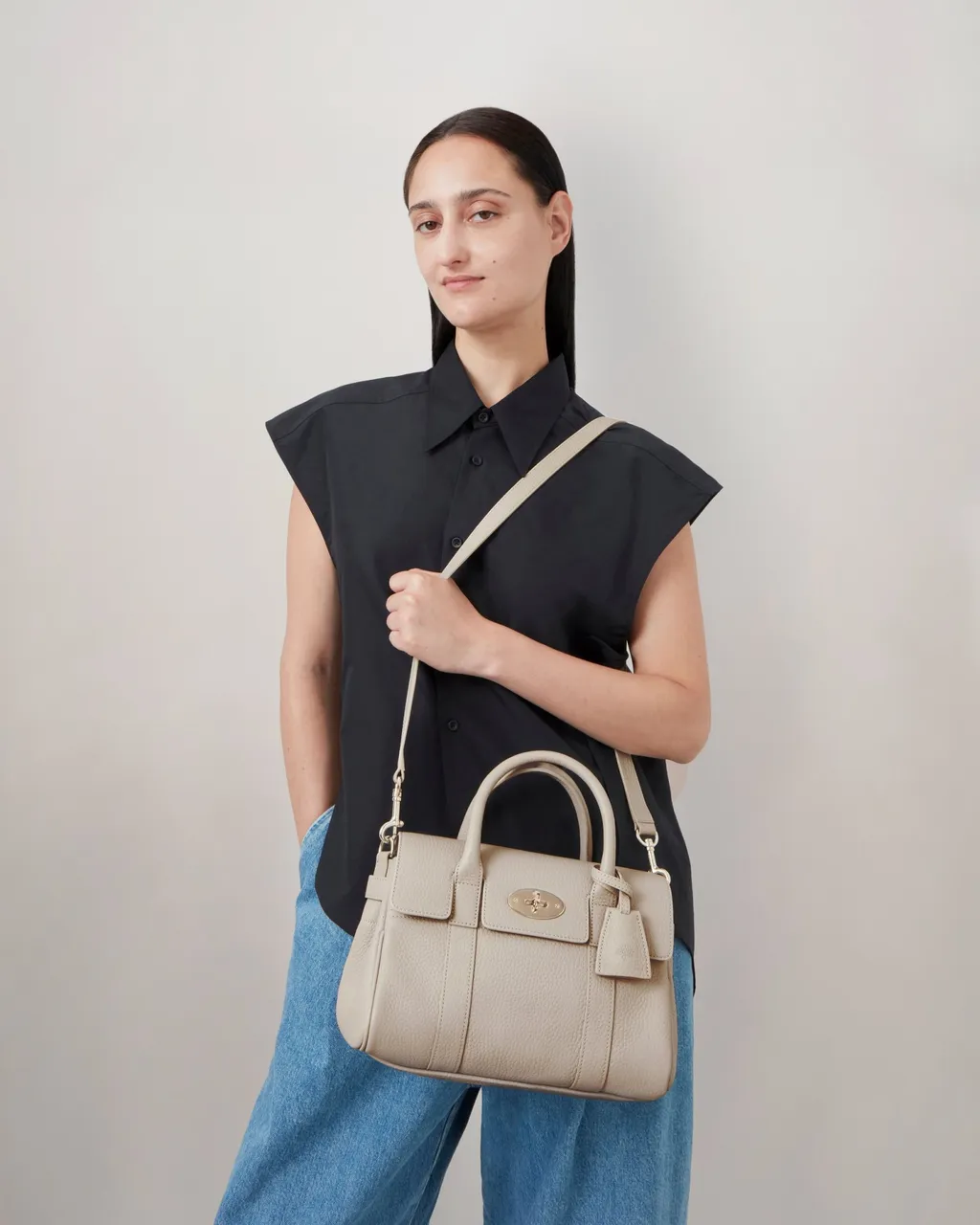 Small Bayswater Foldover Top Tote Bag