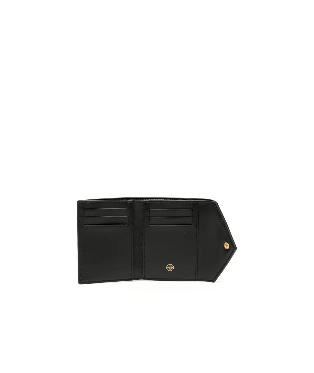 M Zipped Tri-Fold Leather Wallet