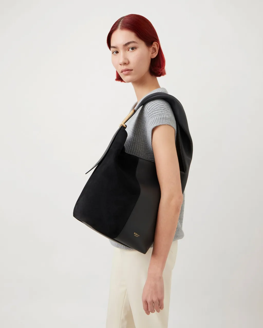 Retwist Hobo Suede Shoulder Bag