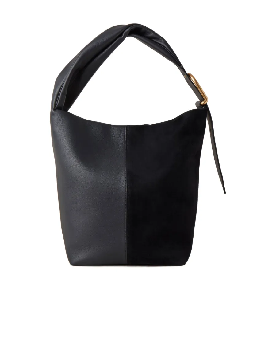 Retwist Hobo Suede Shoulder Bag