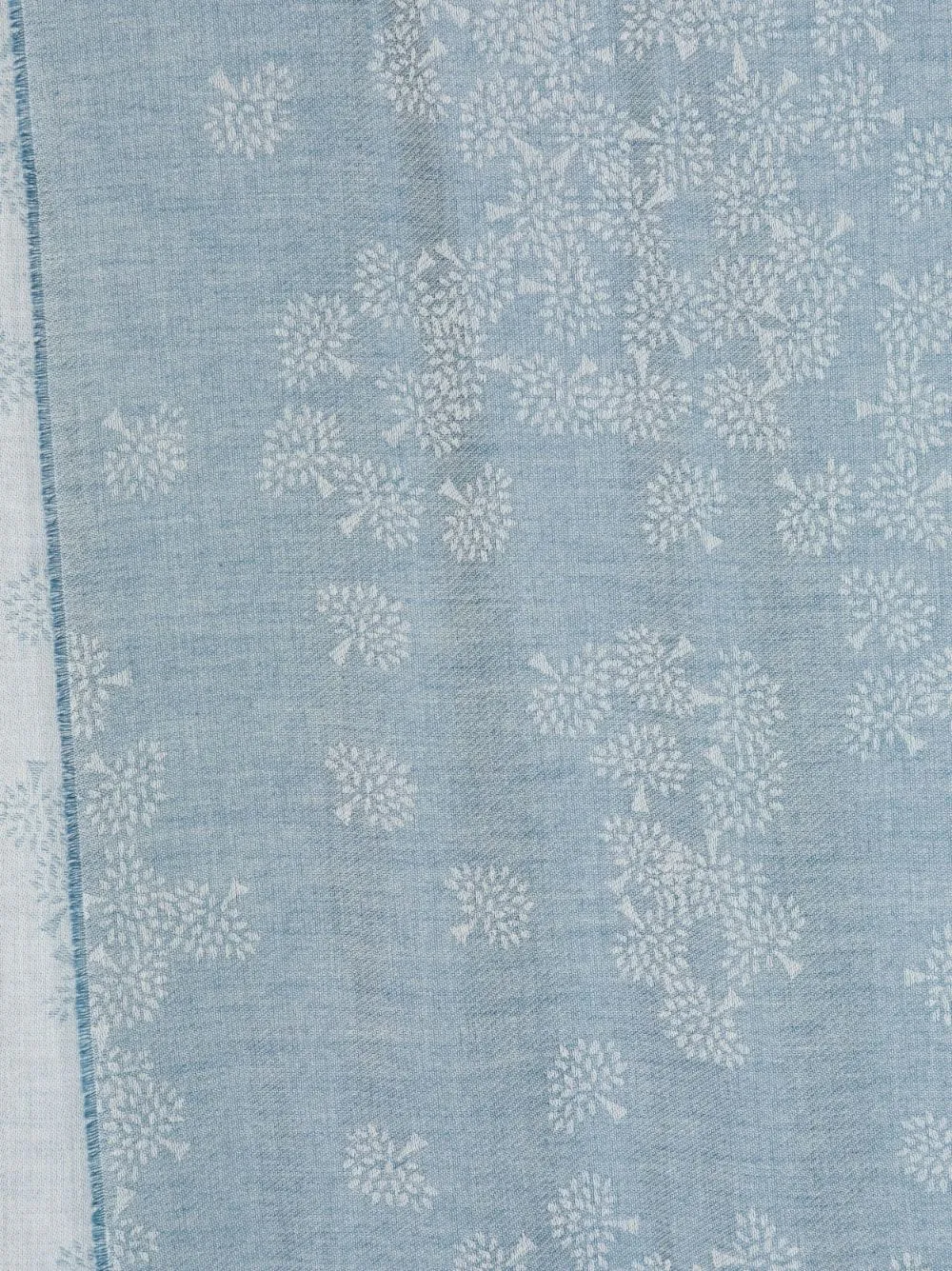 Semi-Sheer Floral-Print Scarf