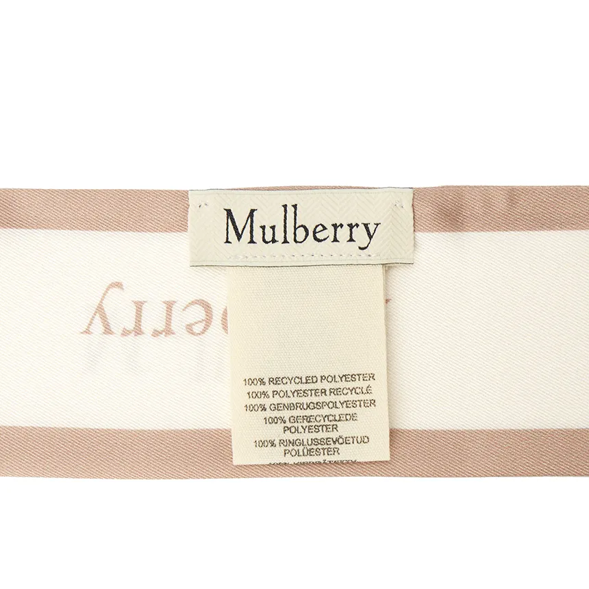 Logo-Border Skinny Scarf