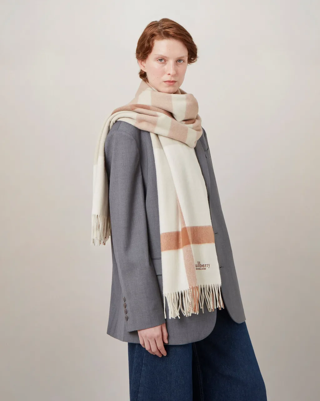 Large Check Scarf