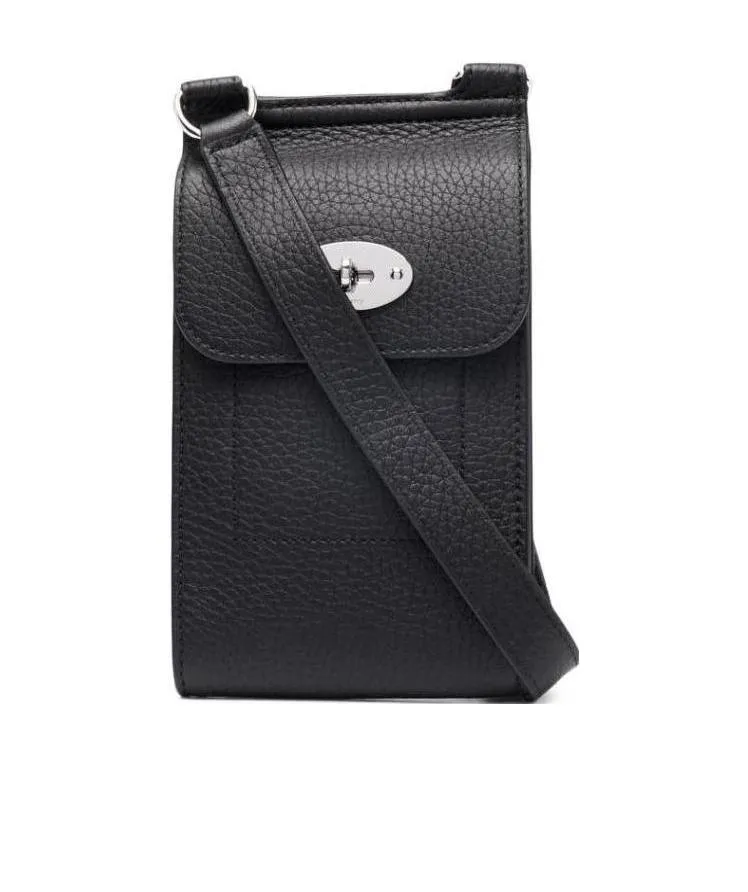 Anthony Grained-Leather Crossbody Bag
