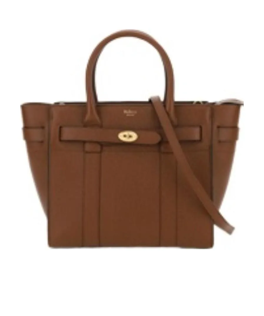 Bayswater Logo Detailed Zipped Small Tote Bag