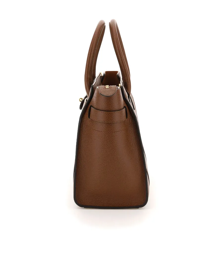 Bayswater Logo Detailed Zipped Small Tote Bag