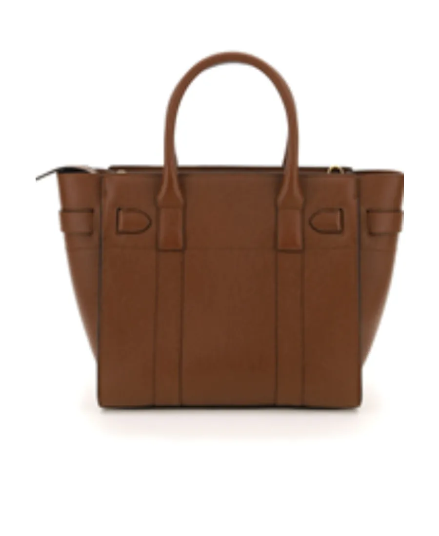 Bayswater Logo Detailed Zipped Small Tote Bag
