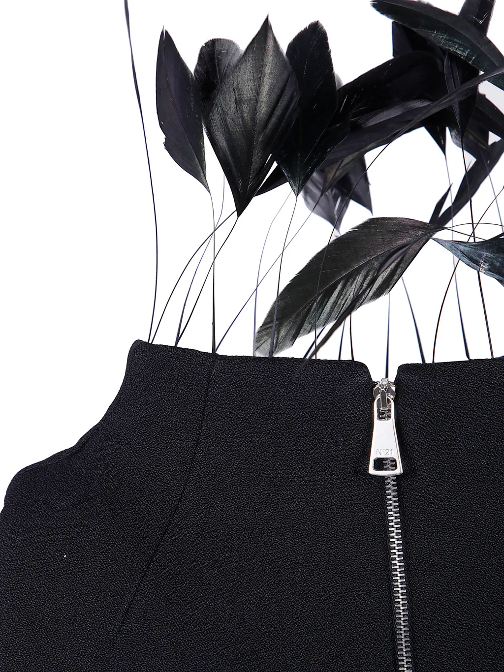Feather-Detail Top