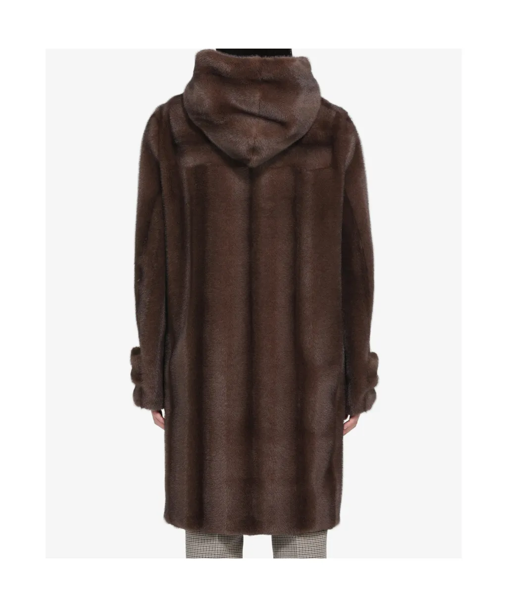 Faux Fur Montgomery Coat