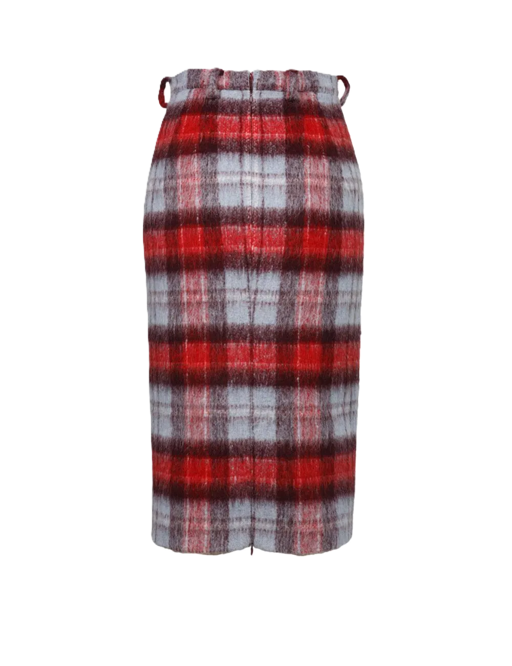Checked Pencil Skirt
