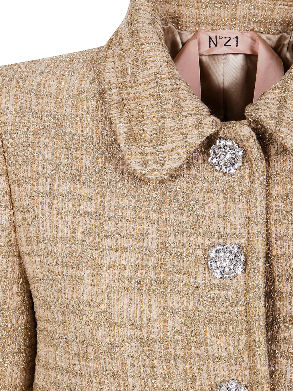 Long-Sleeved Tweed Jacket