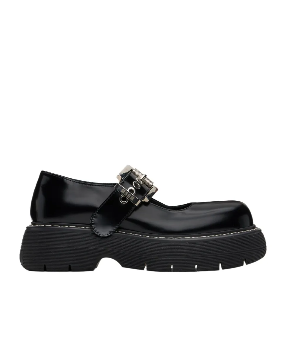 Buckle Platform Mary Jane Shoes