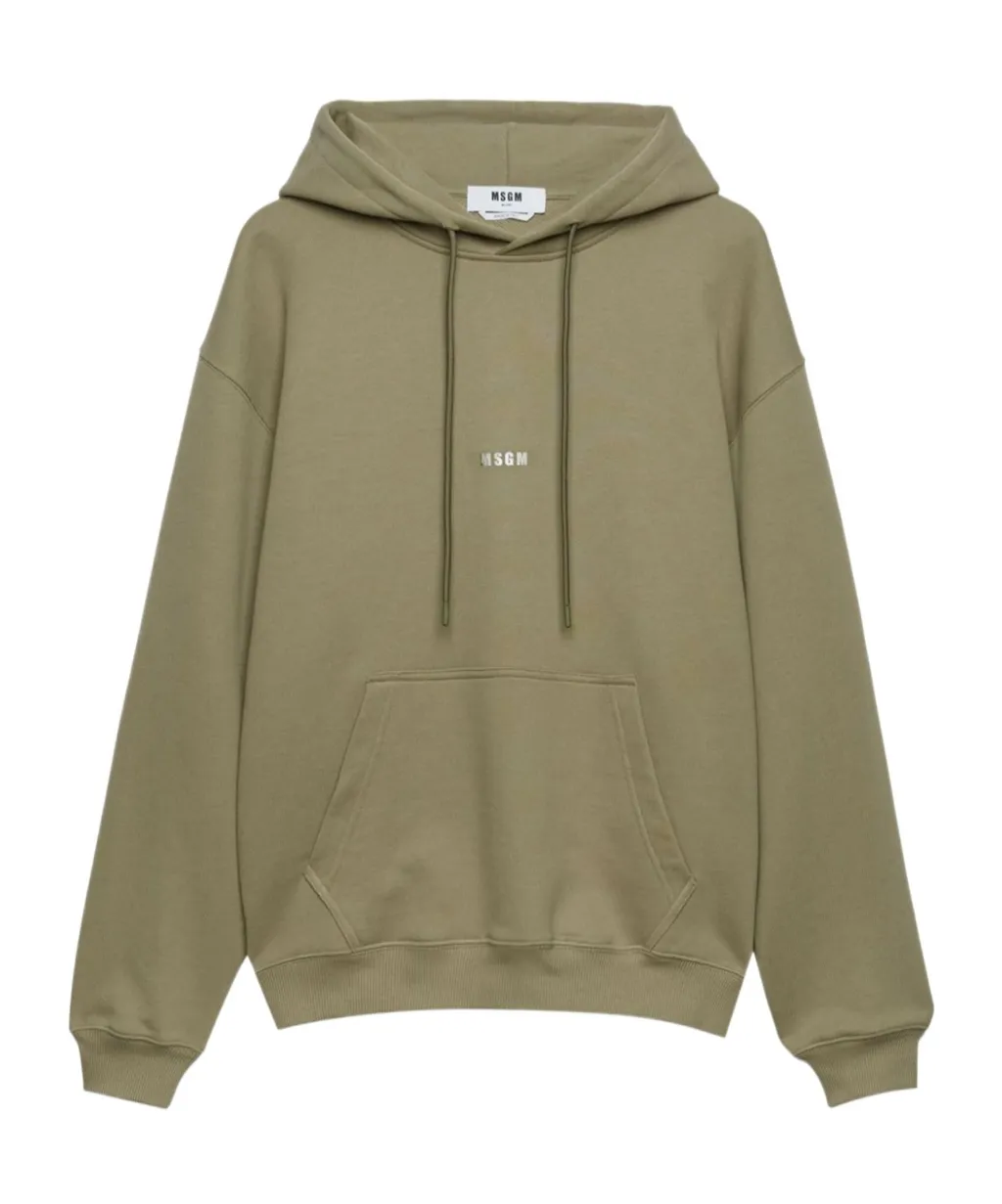 Logo Printed Drawstring Hoodie