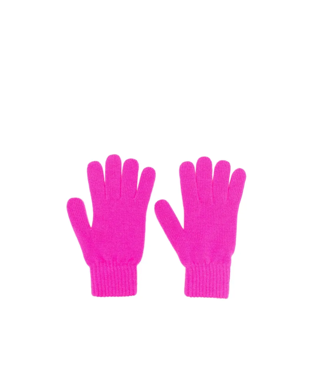 Embroidered-Logo Knitted Gloves