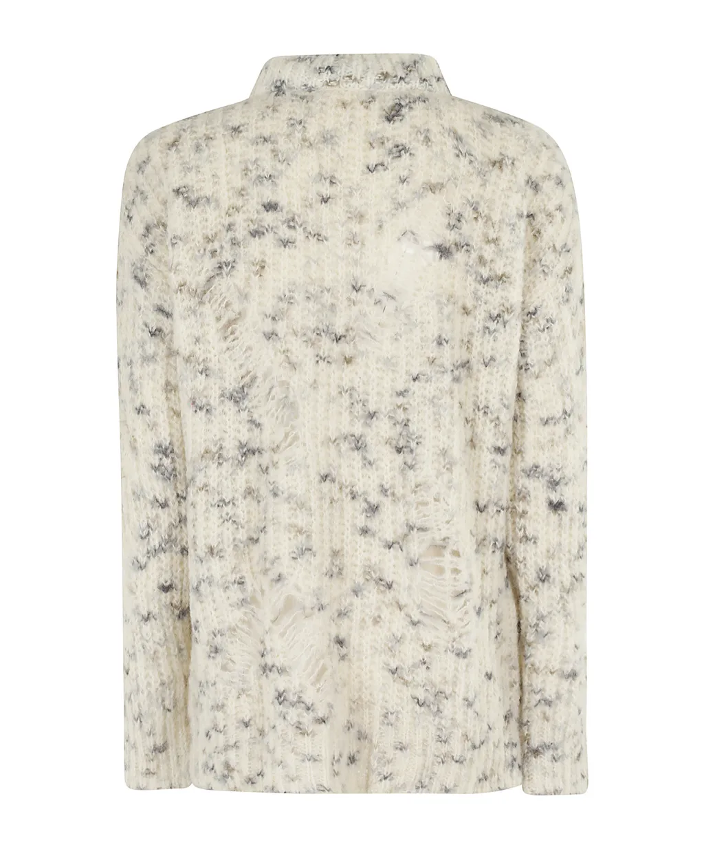 Drop-Shoulder Knitted Jumper