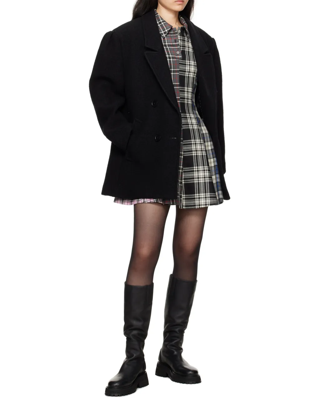 Long-Sleeved Double-Breasted Casual Jacket