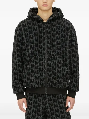 Towelled Finished Zipped Hoodie