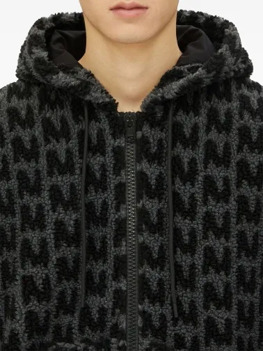 Towelled Finished Zipped Hoodie