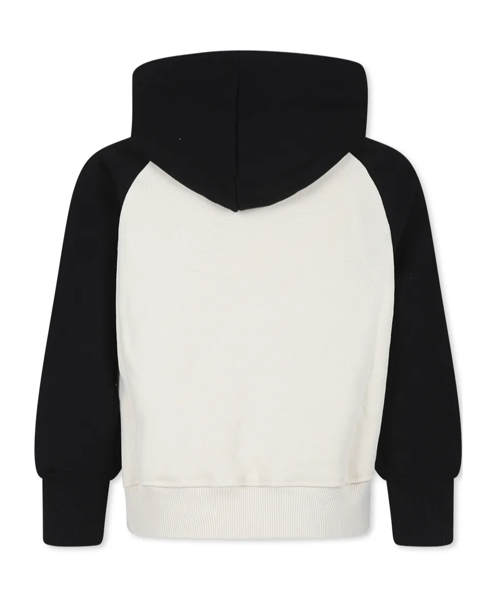 Logo Printed Drop Shoulder Hoodie