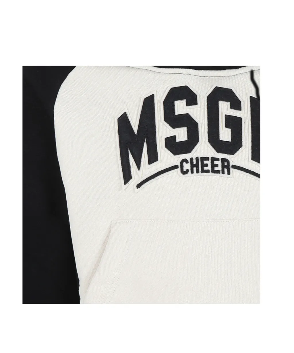 Logo Printed Drop Shoulder Hoodie