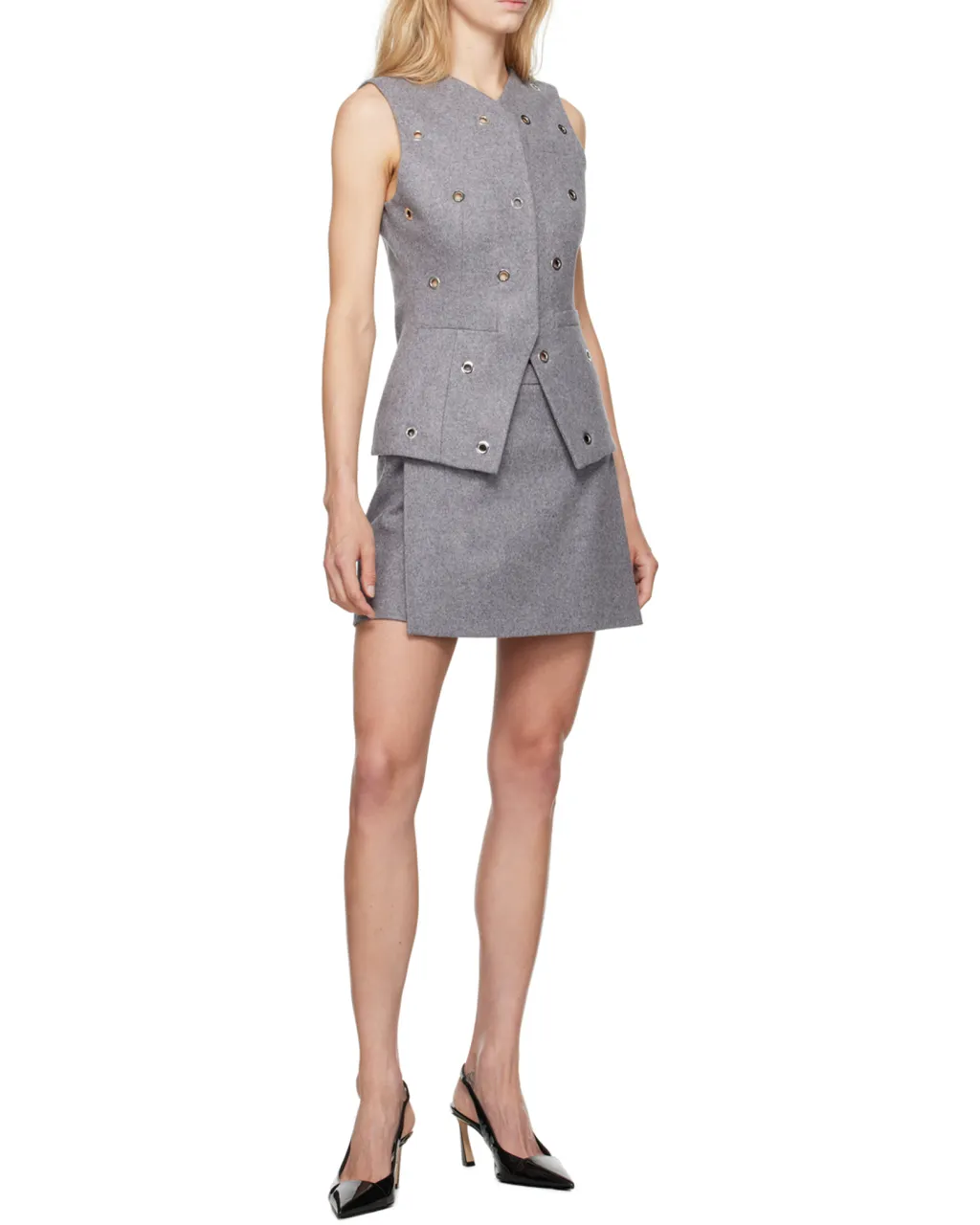 Eyelet-Detail Vest