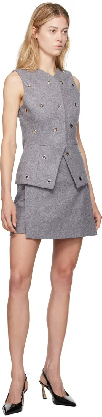 Eyelet-Detail Vest
