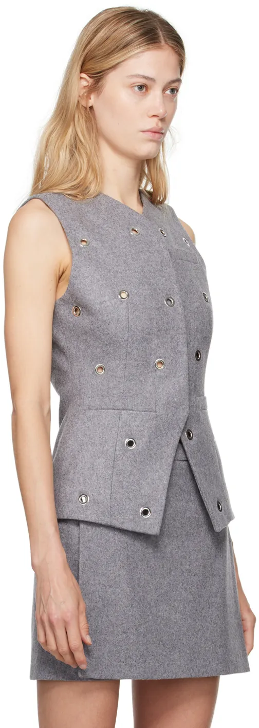 Eyelet-Detail Vest
