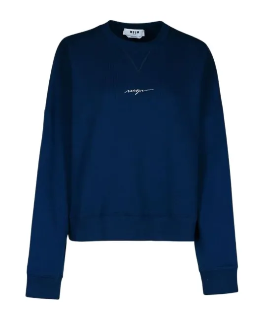 Logo Embroidered Crewneck Sweatshirt