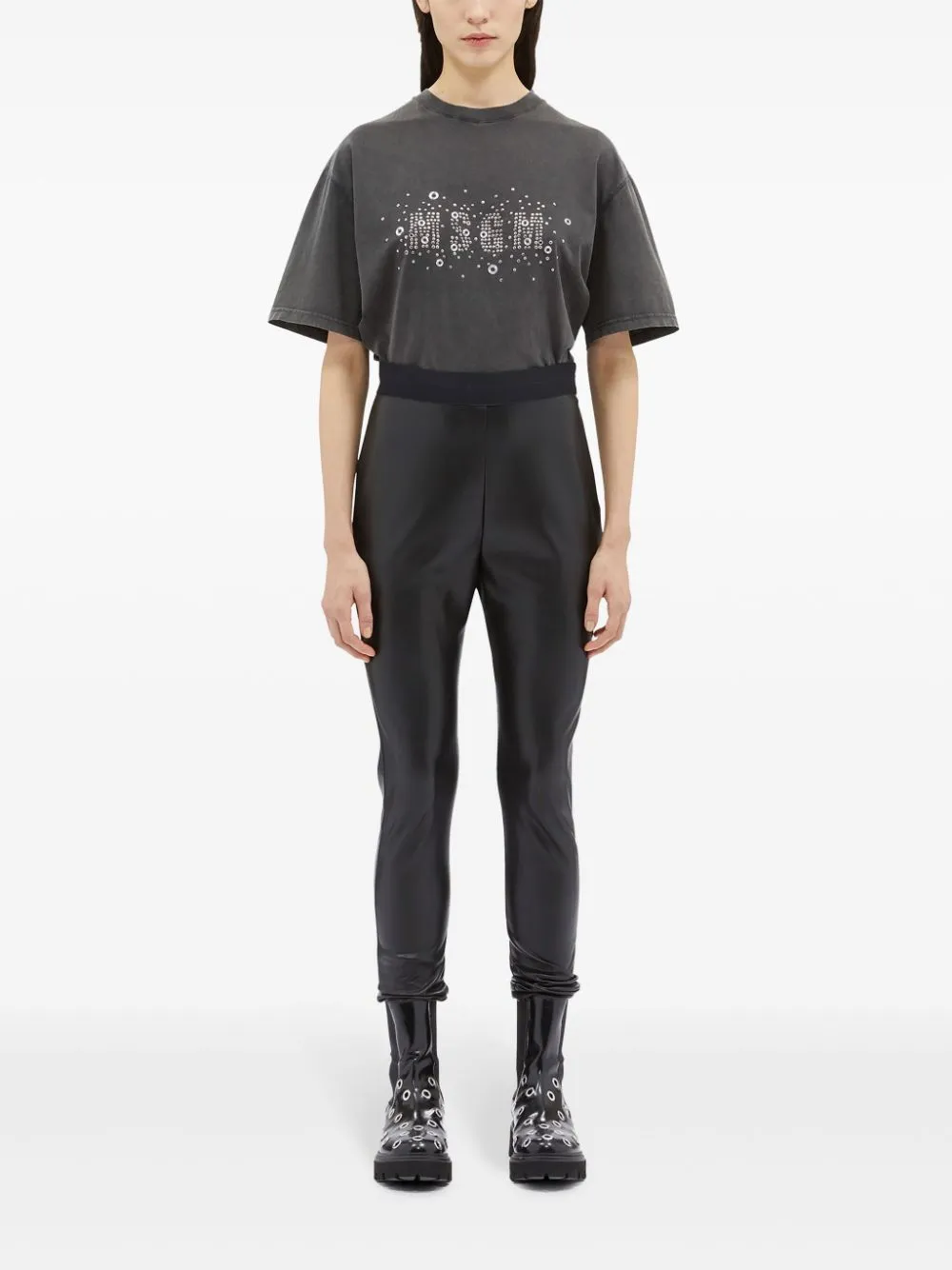 Elastic Waistband Leggings