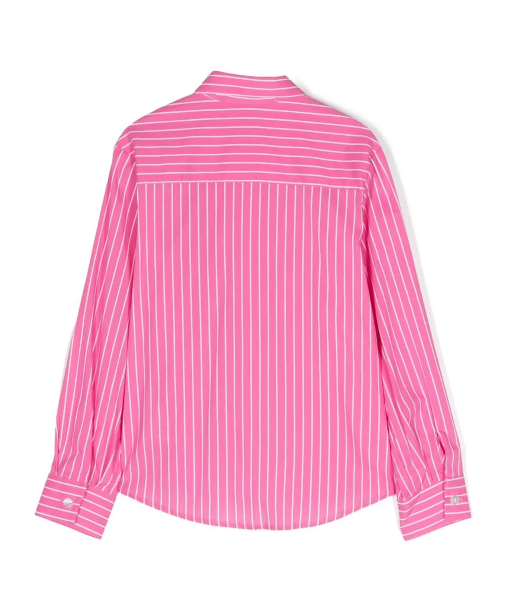 Striped Shirt With Butterfly Print
