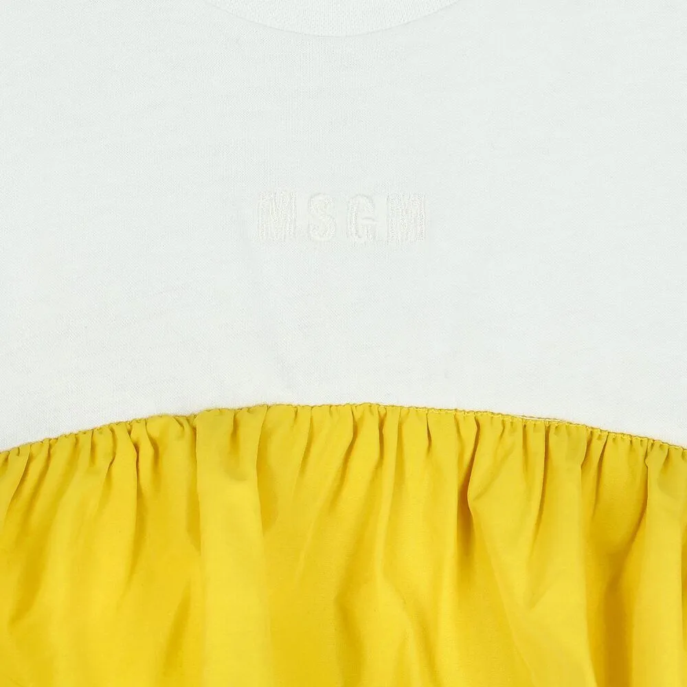 Ruffle-Detailing Cotton T-Shirt