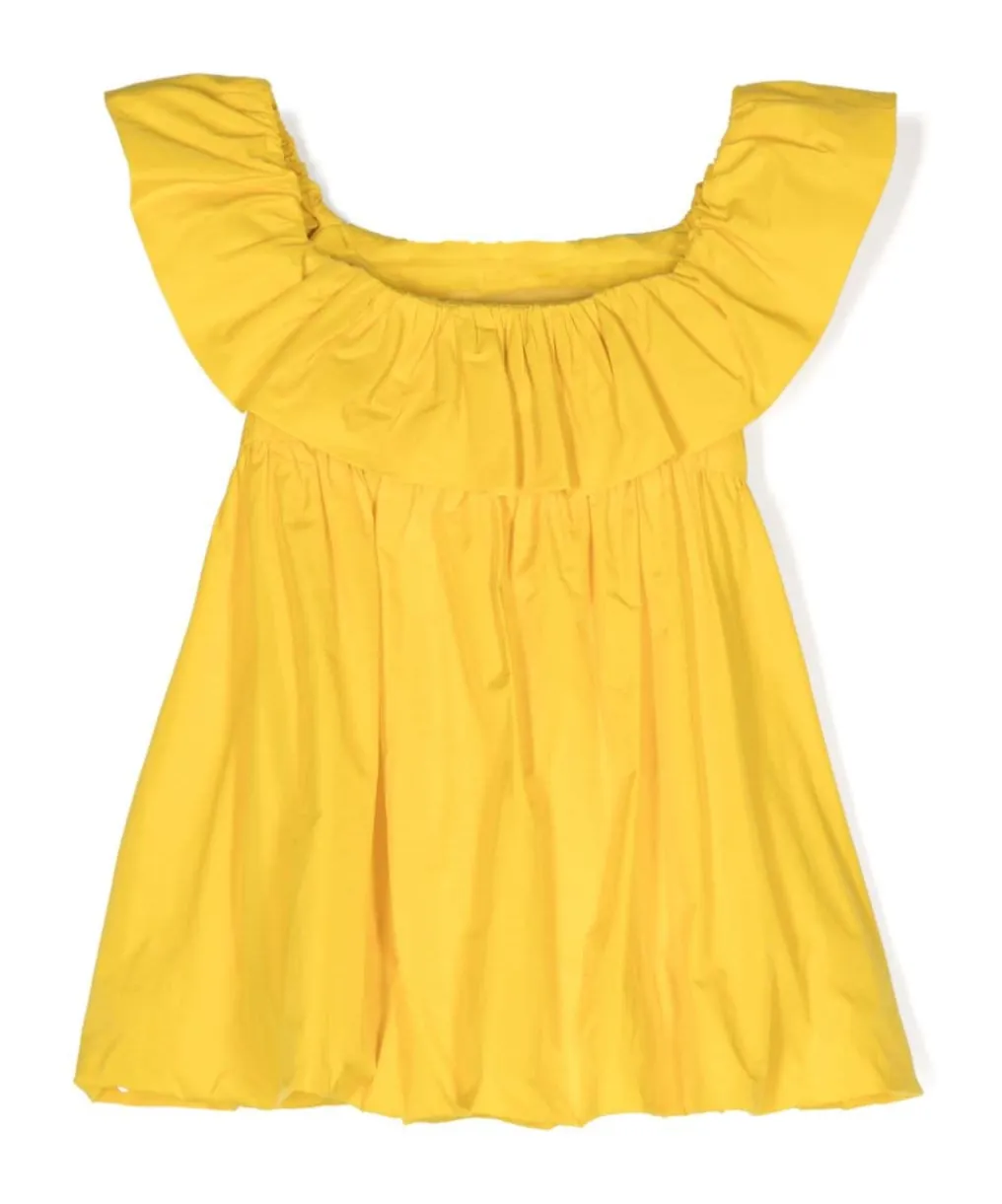 Logo Embroidered Midi Dress