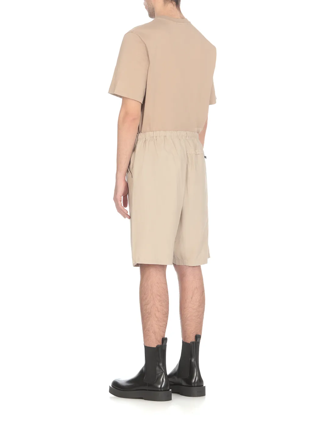 Buckle-Strap Fastened Thigh-Length Shorts
