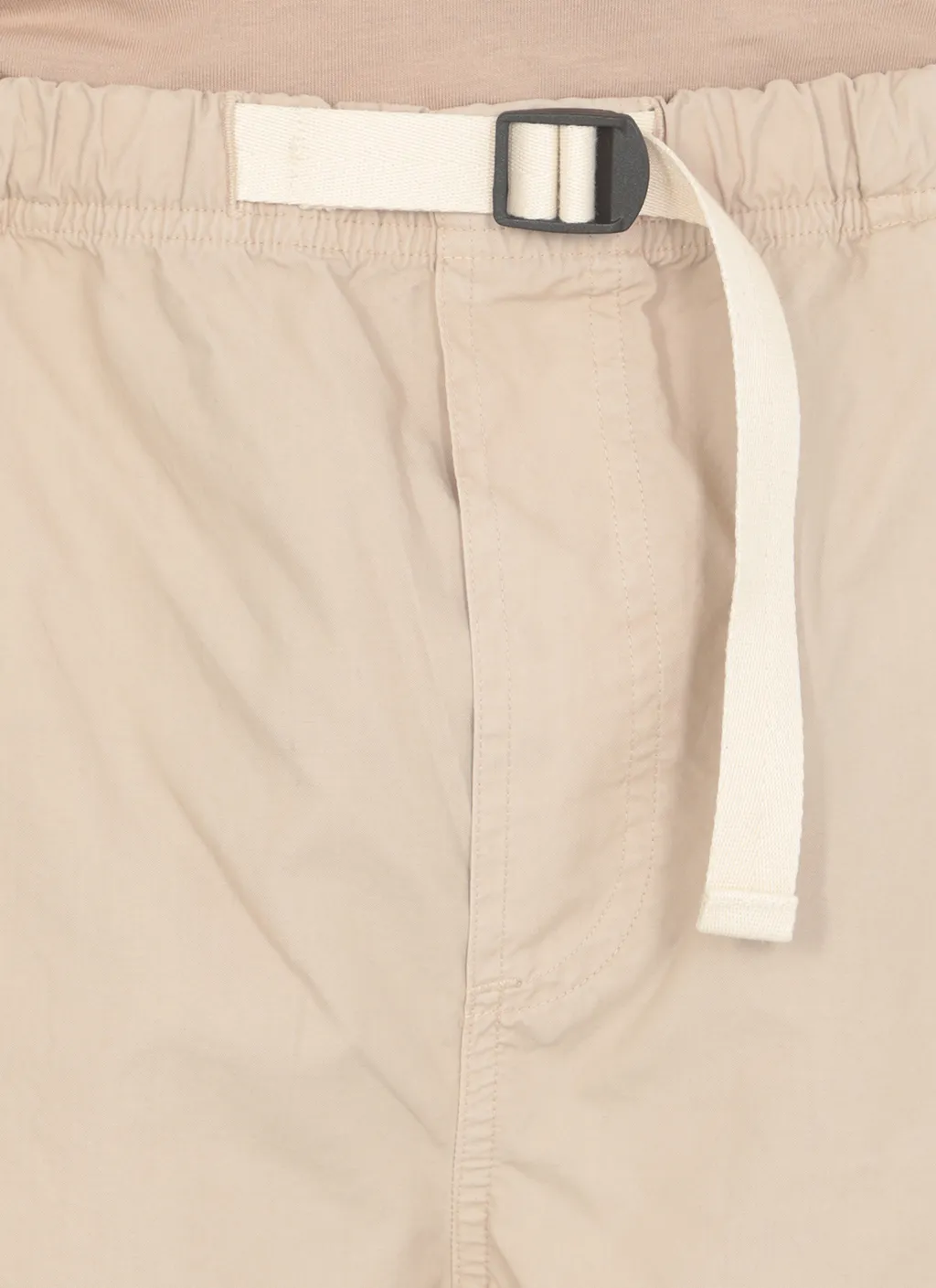 Buckle-Strap Fastened Thigh-Length Shorts
