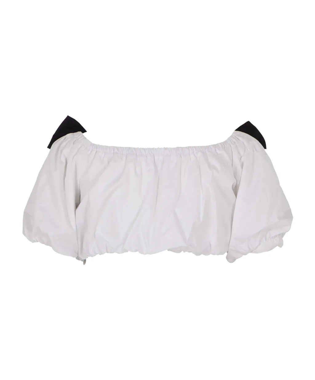 Bow-Detailing Cropped Top