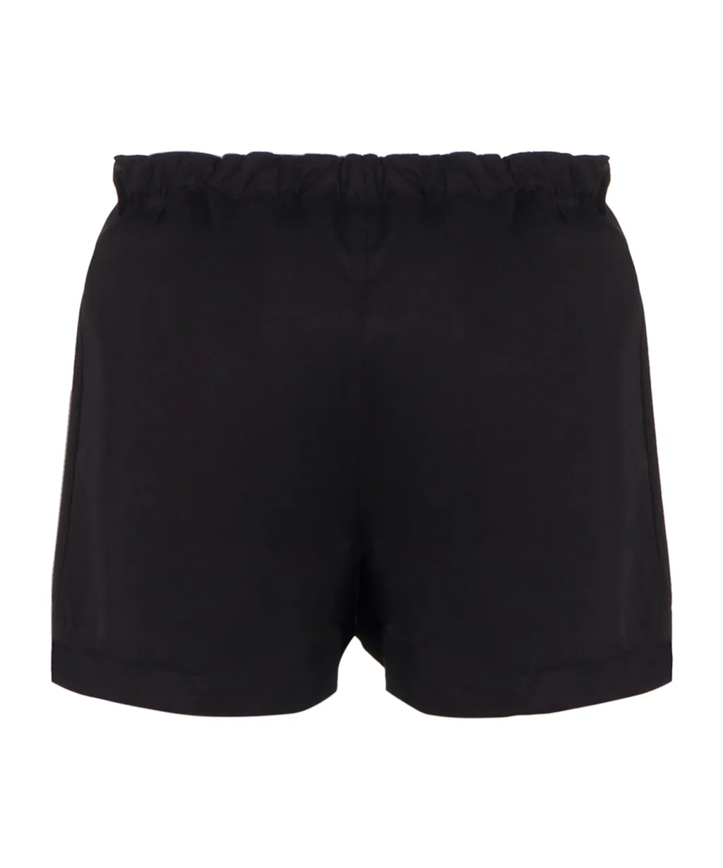 Logo-Embroidered Wide-Leg Shorts