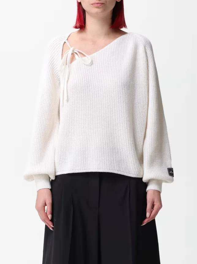 Tie-Detailed Knit Jumper