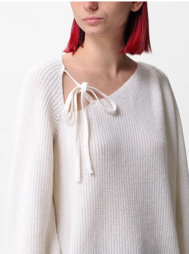 Tie-Detailed Knit Jumper