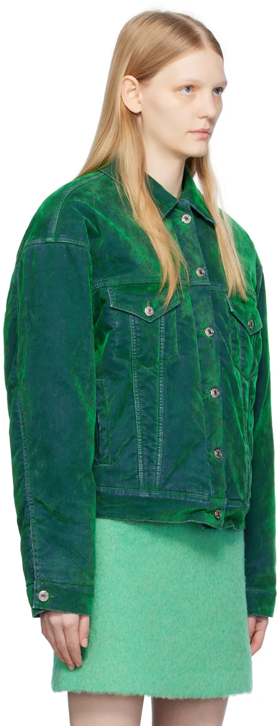 Lapel Long-Sleeved Denim Jacket
