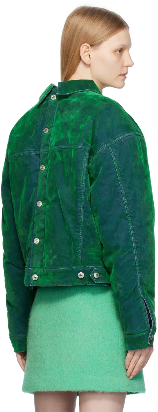 Lapel Long-Sleeved Denim Jacket