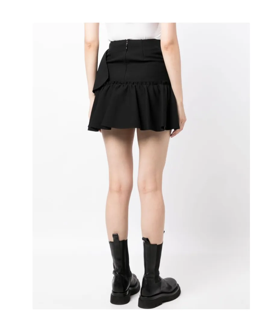 Ruffle-Detailing High-Waist Skirt