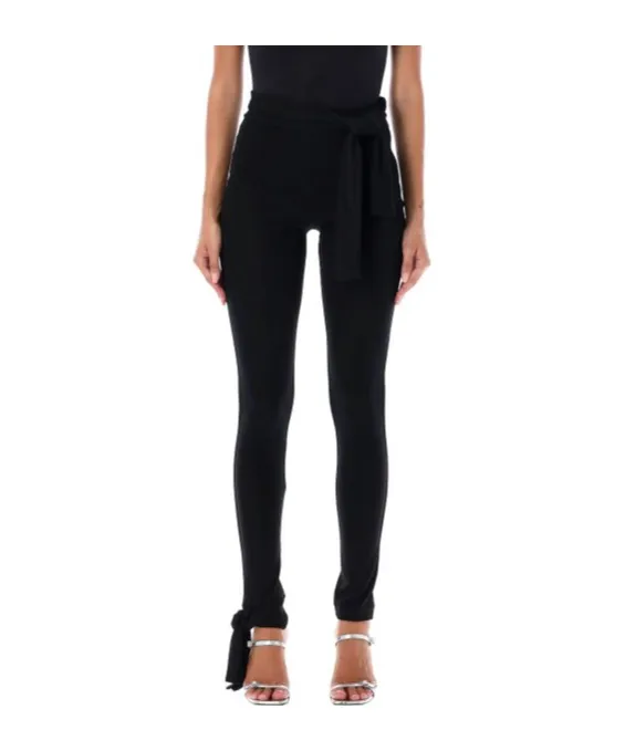 High-Waist Ribbon Leggings
