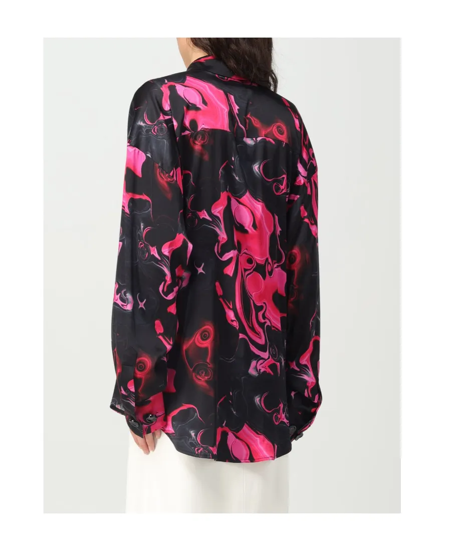Allover Graphic Printed Long-Sleeved Shirt