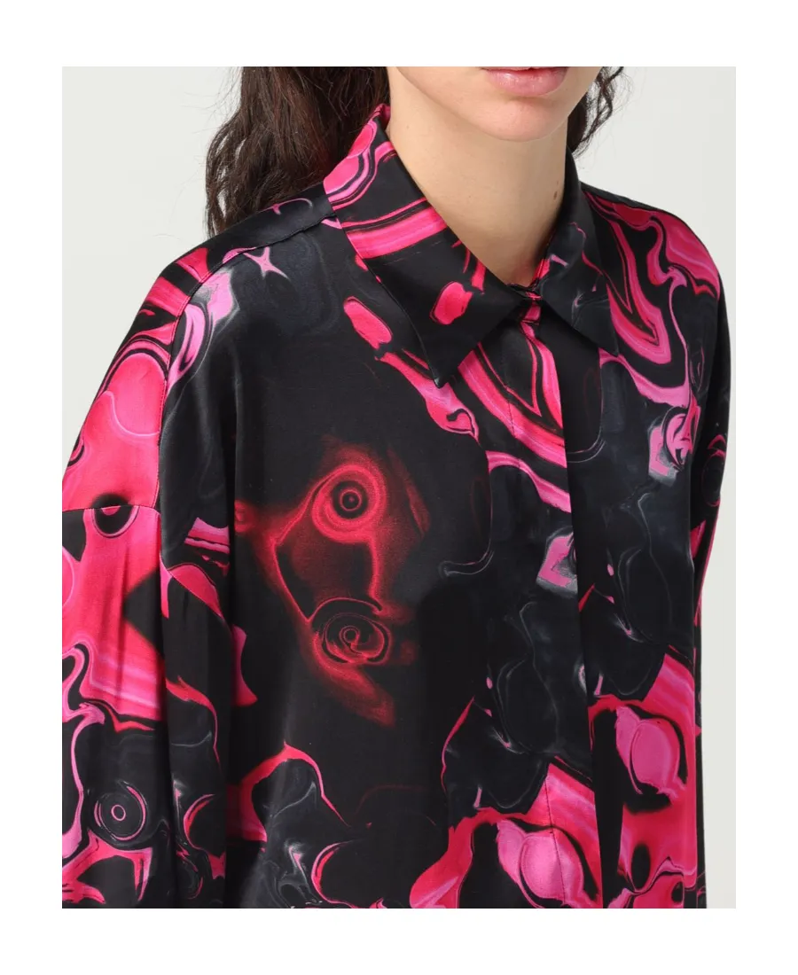 Allover Graphic Printed Long-Sleeved Shirt