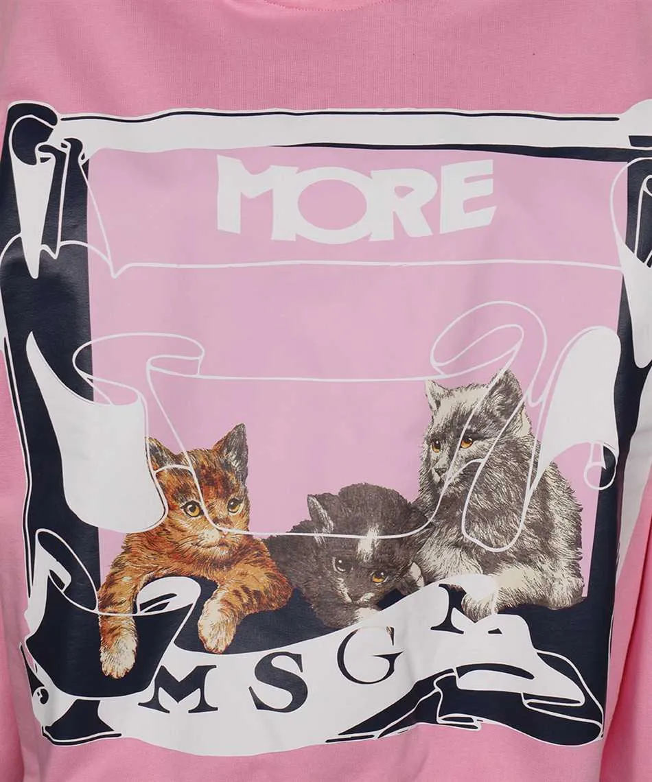 Cat-Print Hoodie