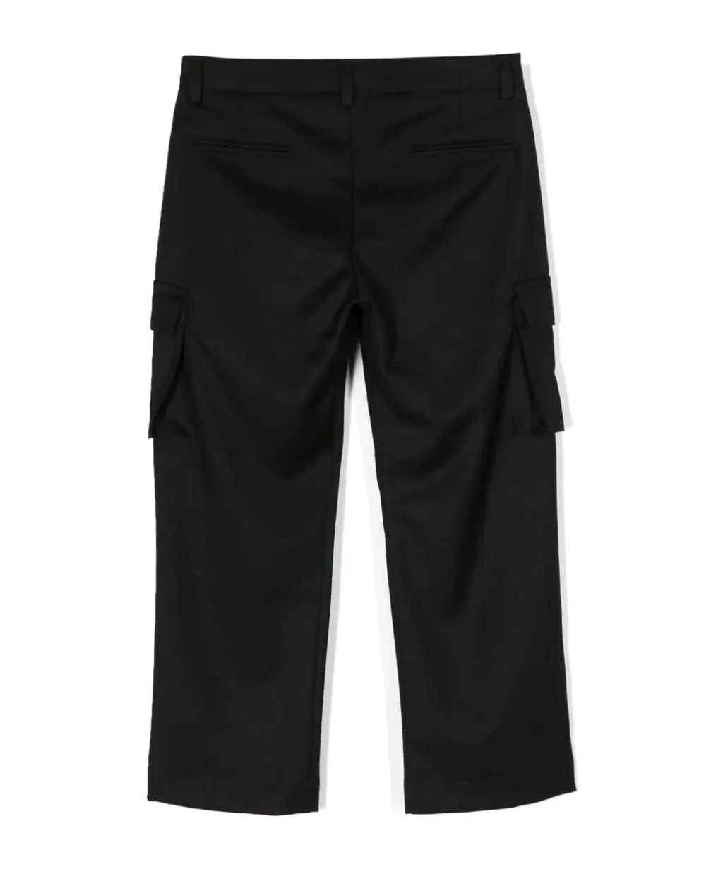 Multi-Pocket Straight-Leg Trousers