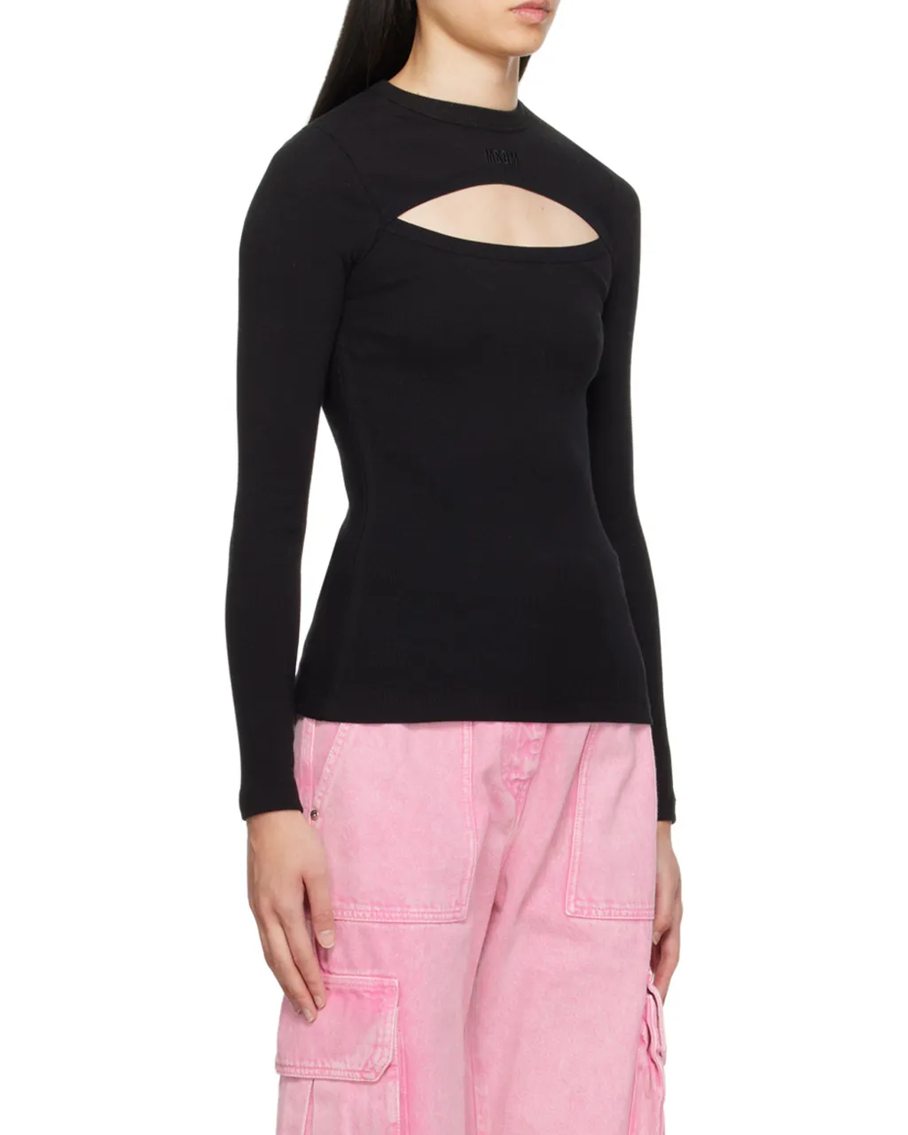 Logo-Embroidered Ribbed-Knit Top